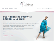 Tablet Screenshot of lydie-danse.com
